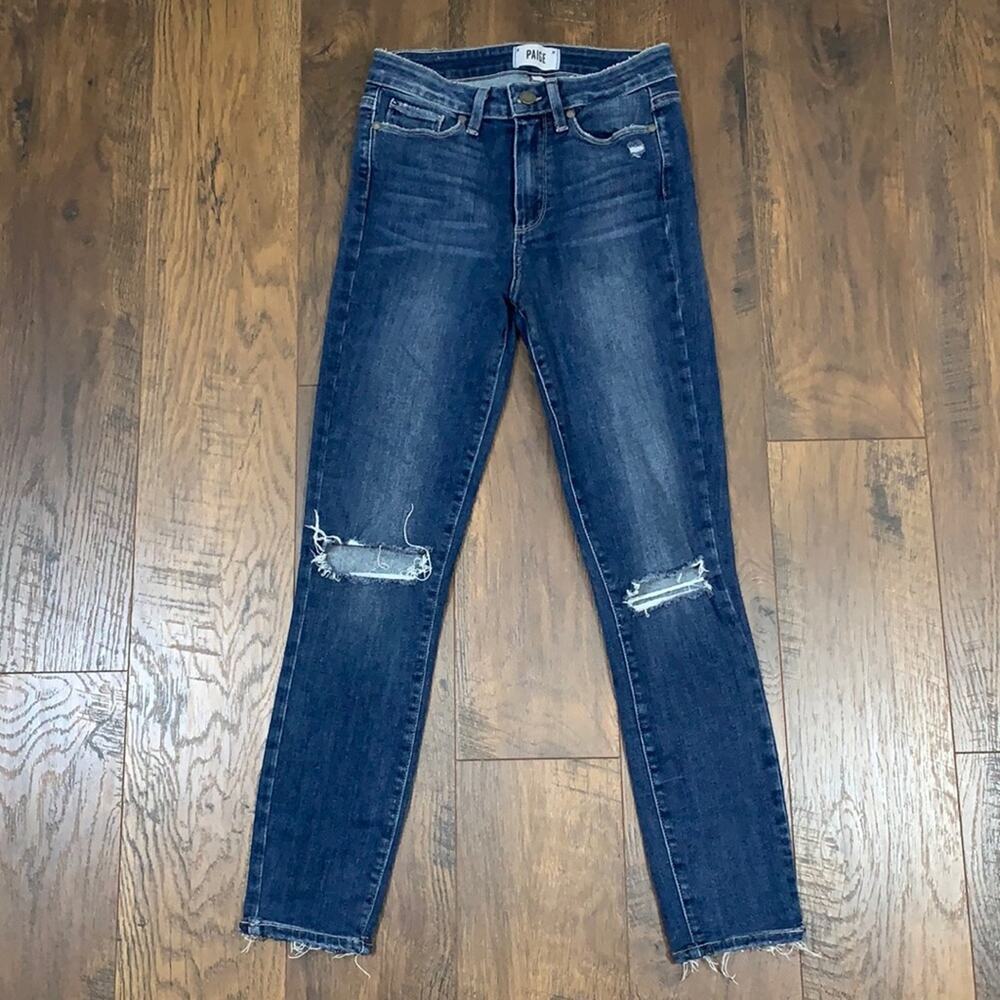 PAIGE Margot Ultra Skinny Distressed Jeans